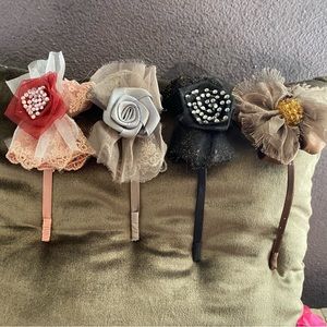 Set of 4 fancy headbands